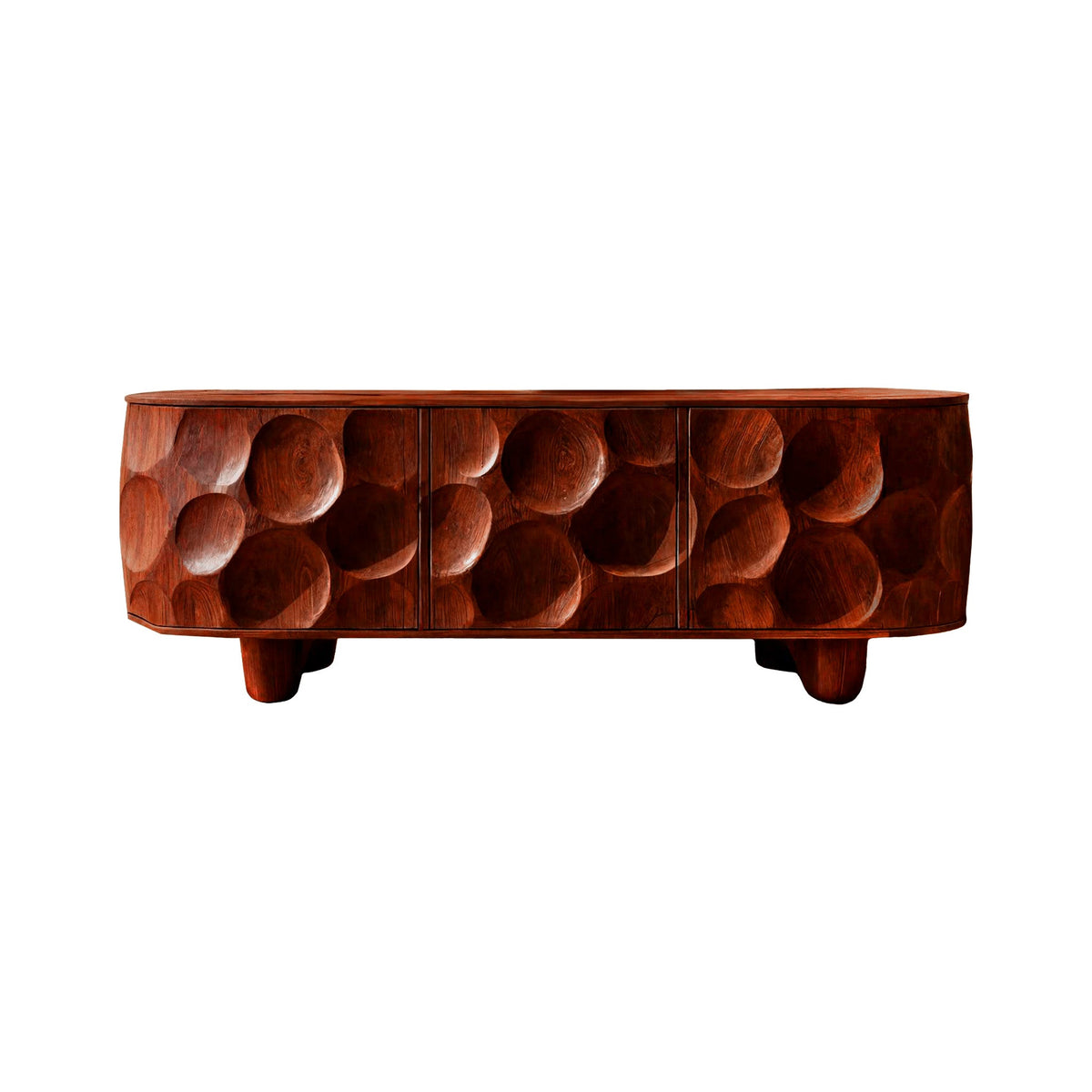 Orva Sculpted Solid Wood Sideboard Cabinet