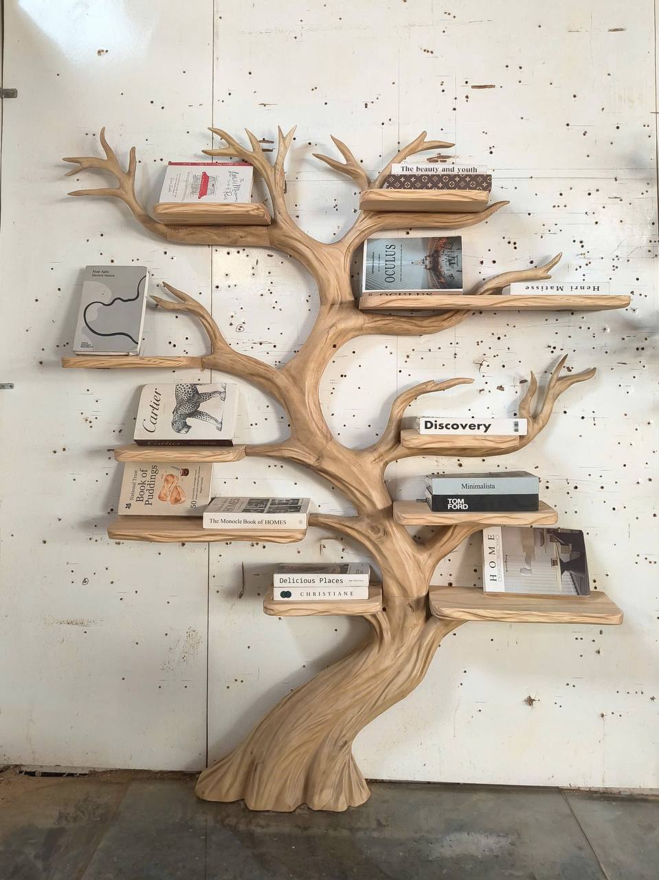 Rustic Tree Bookshelf
